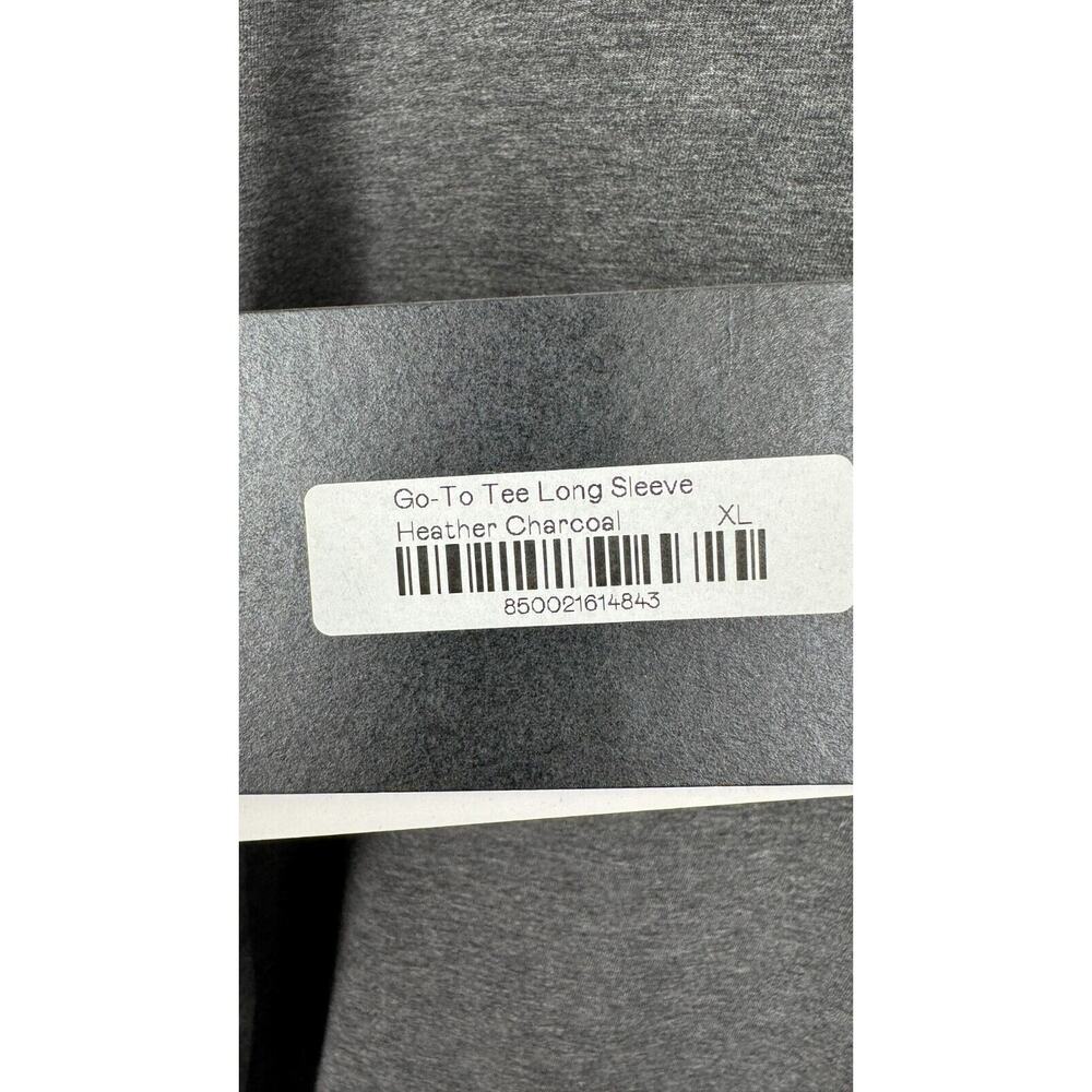 Public Rec Mens Go To Tee Long Sleeve Heather Charcoal Shirt Size XL NWT - Picture 6 of 8